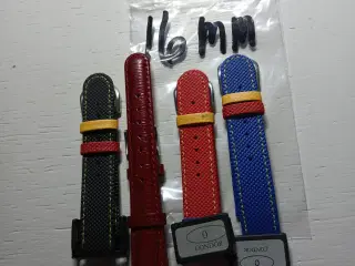 15 og  16 mm ur remme lækker kvalitet