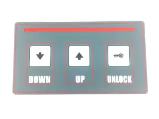 Tastatur folie for Launch 2 søjlet lift TLT-235 (reservedel)