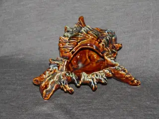 Konkylie keramik skål  17 cm x 12 cm