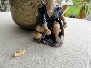 Porcelænsfigur Japansk fisker