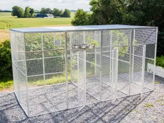 Udendørs Voliere 4x2x2 mtr.