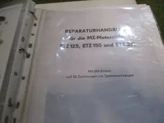 MZ ETZ251+ ETZ150 Værkstedsbog