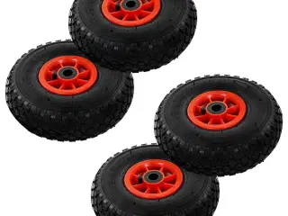 Sækkevognshjul 4 stk gummi 3.00-4 (245x82)