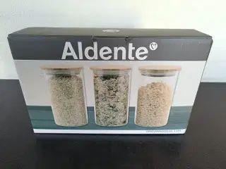 Aldente glasbeholdere