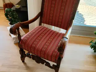 Armstol i egetræ 