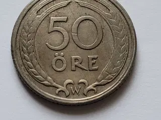 Sverige, 50 øre, Gustav V, 1924