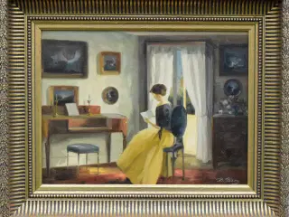 Maleri af Bente Berg (f.1931-)