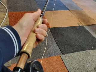 Fluestang m. Hjul og tilbehør