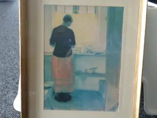 Billede i diskret guldramme 