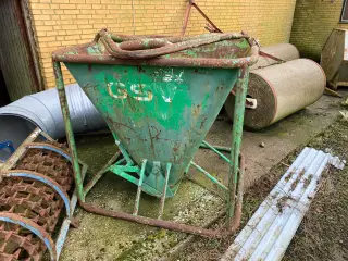Løftetragt til beton 