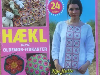 Hækl med oldemor firkanter