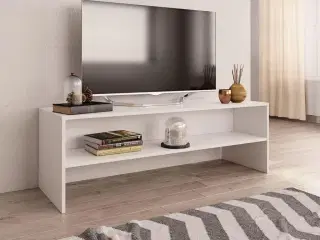 Tv-bord 120x40x40 cm konstrueret træ hvid