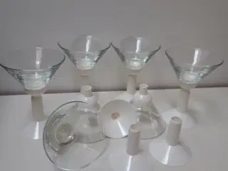 Glas, cocktail/portionsglas på fod - ældre Bodum