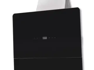 Emhætte med display hærdet glas sort 600 mm
