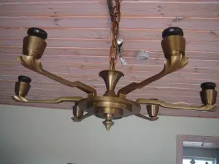 Loftlampe i massiv messing