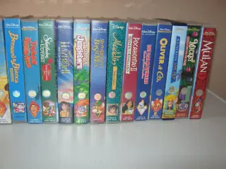 Tegnefilm Skønheden og udyret, Aladdin m