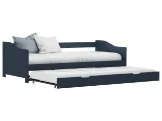 Sengestel udtræksseng 90 x 200 cm fyrretræ grå