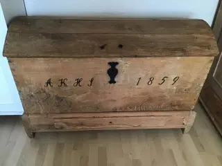 Egetrækiste antik