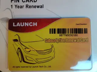 1 Års opdateringer til Launch X431 Euro Tab I & II, HD box, Euro Pro HD