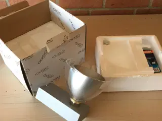 Glas lamper m alu skærm
