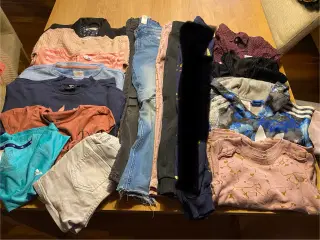 Pigetøj str. 128 bluser, tshirt, kjoler, shorts mm