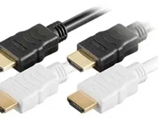 HDMI kabel, 1 meter - Hvid