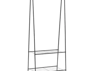 Tøjstativ 59 x 35 x 150 cm sort
