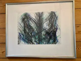 Peter Brandes litografi, håndsign. og nummereret