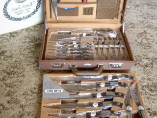 Carl Weill knivsæt i kuffert