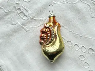 Vintage glaspynt, hane, orange