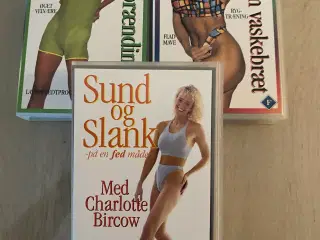 Charlotte Bircow træning VHS (3 stk.)