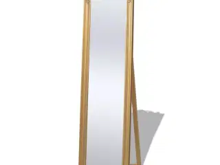 Fritstående spejl 160x40 cm barokstil guldfarvet