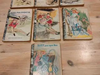 Susy bøger nr. 1, 3, 5, 6, 8, 9, 10 