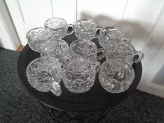 Krystal kaffekopper 
