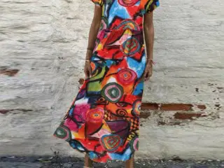  kjole- Maxi m.med print a'la miro Ower sized:M.