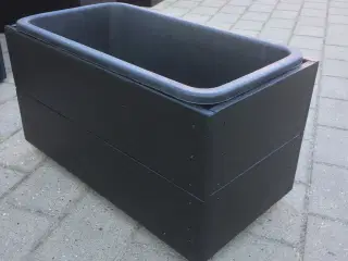 Blomsterkasse på hjul