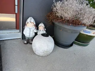 FLOT STOR GRANIT LAMPE der skal kun ny væge i