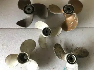 Propeller til påhængsmotorer.