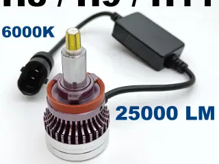 NY! 25000LM Super Stærk H11 / H9 / H8 LED Pærer 
