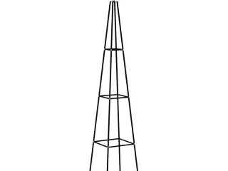 Stativer til klatreplanter 2 stk. 35x35x195 cm jern mørkegrøn