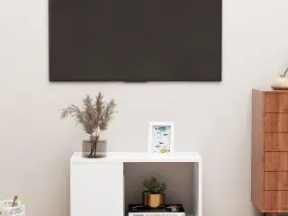 Tv-bord 60x24x32 cm konstrueret træ hvid