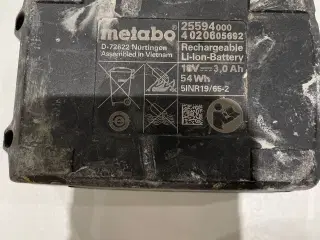 Batteri, Metabo Maktia Milwakee Bosch