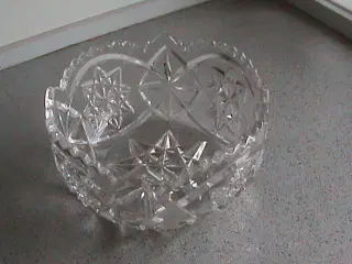Glas skål stjerne mønster