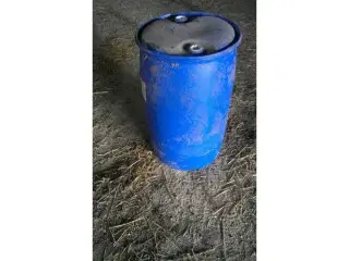 Plastic tønder, blå 200 liter.