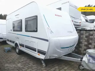 2023 - Dethleffs C'joy 420 QSH   Fin let lille rejsevogn med god plads fra Hinshøj Caravan A/S