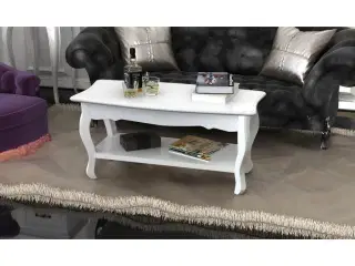 Sofabord 2 niveauer MDF hvid