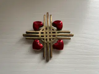 Broche Pilgrim forgyldt
