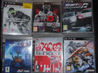 PS3 spil sælges