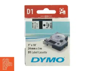 DYMO D1 mærkatkassette fra Dymo (str. 24 mm x 3 m)