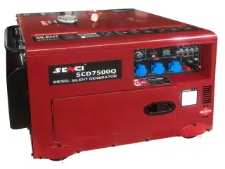 Lydsvag diesel Generator - 230 eller 400 volt